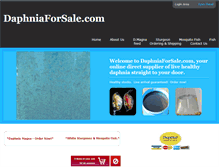 Tablet Screenshot of daphniaforsale.com